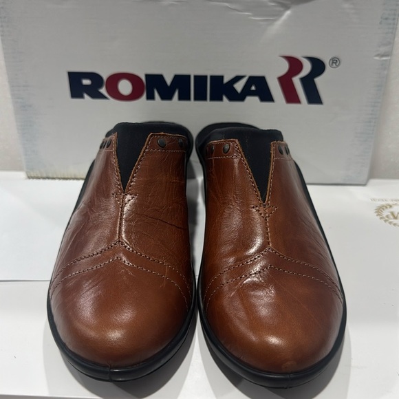 NEW Romika Mokassetta 271 Leather Mules Clogs Shoes Women’s Size EU 37 - Picture 1 of 7